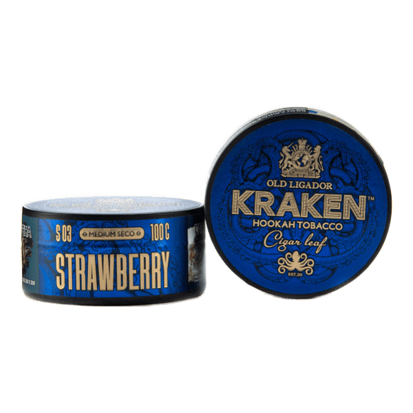 Табак Kraken Medium Seco Strawberr (Клубника) 100 гр в Иркутске