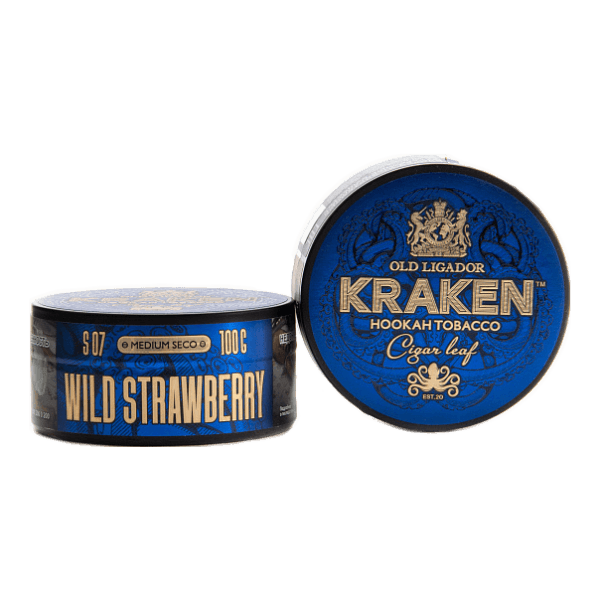 Табак Kraken Medium Seco wild strawberry (Земляника) 100 гр в Иркутске
