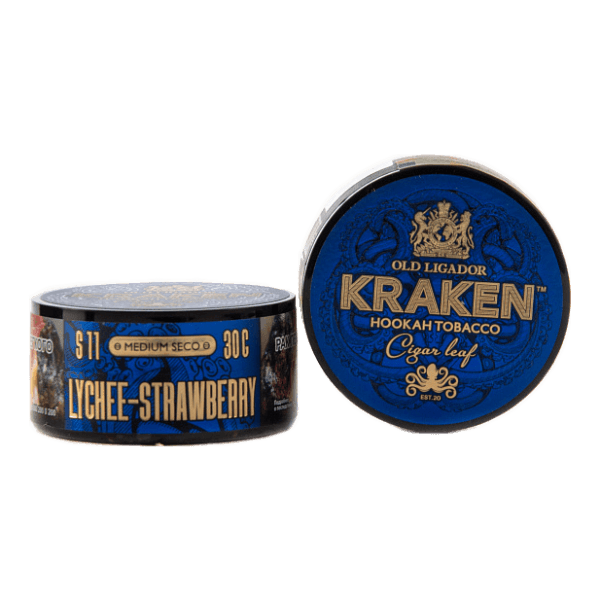 Табак Kraken Medium Seco Lychee strawberry (Личи и клубника) 30 гр в Иркутске
