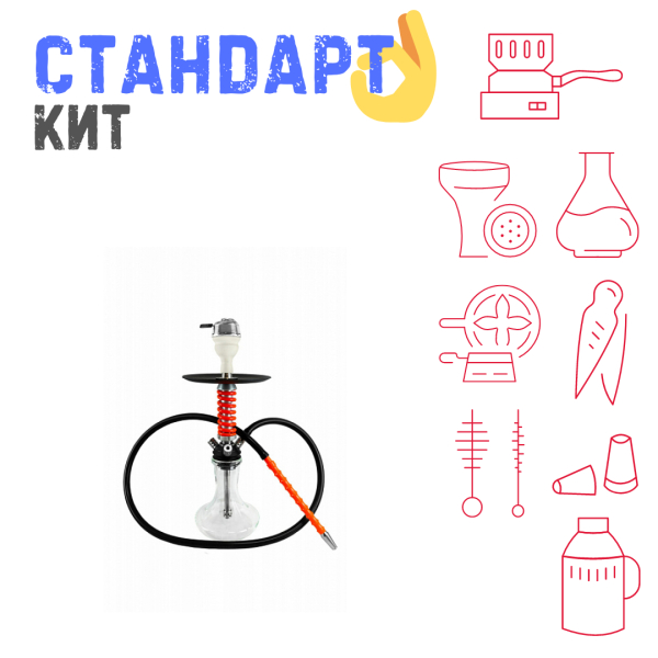 Набор с кальяном  Mamay Customs Micro Coilovers Red СТАНДАРТ в Иркутске