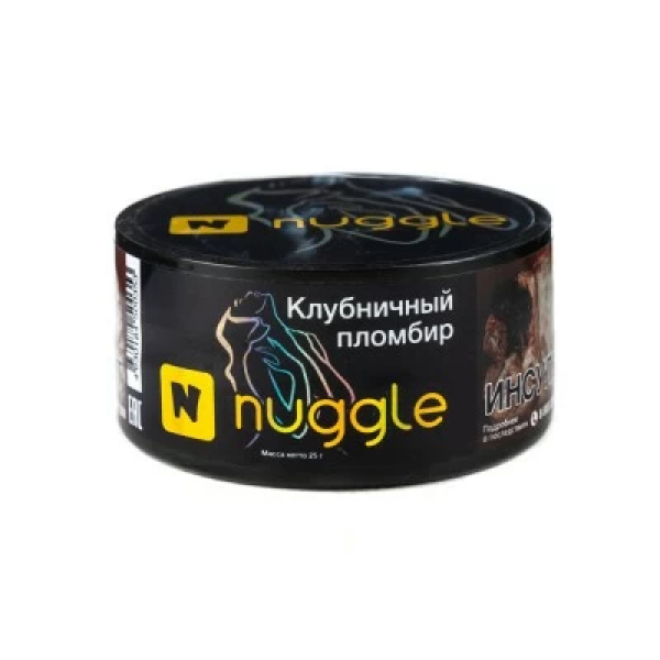 Табак Nuggle Клубничный пломбир 25 гр в Иркутске