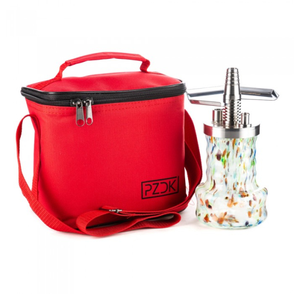Кальян Pizduk Pro Красная сумка Цветная колба (21 см) в Иркутске