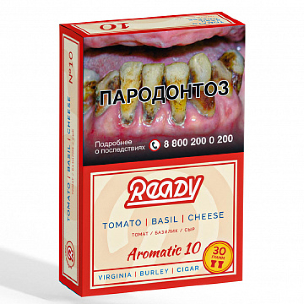 Табак READY №10 TOMATO BASIL CHEESE (Томат Базилик сыр) 30 гр в Иркутске