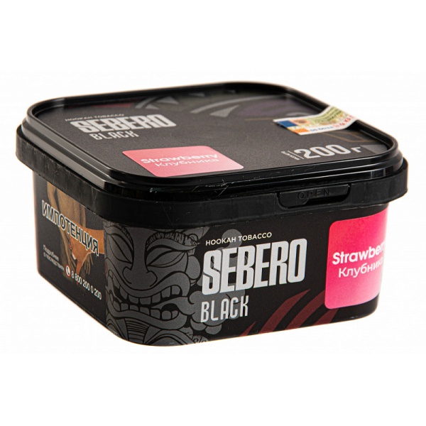 Табак SEBERO BLACK STRAWBERRY 200 гр в Иркутске