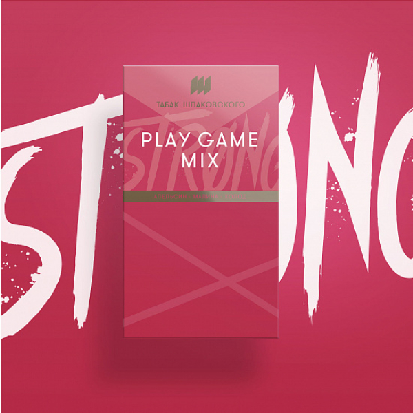 Табак Шпаковского Strong Play game mix (Апельсин Малина Холод) 40 гр в Иркутске