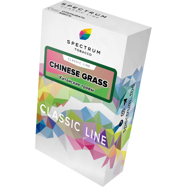 Табак Spectrum Classic chinese grass 40 грамм в Иркутске