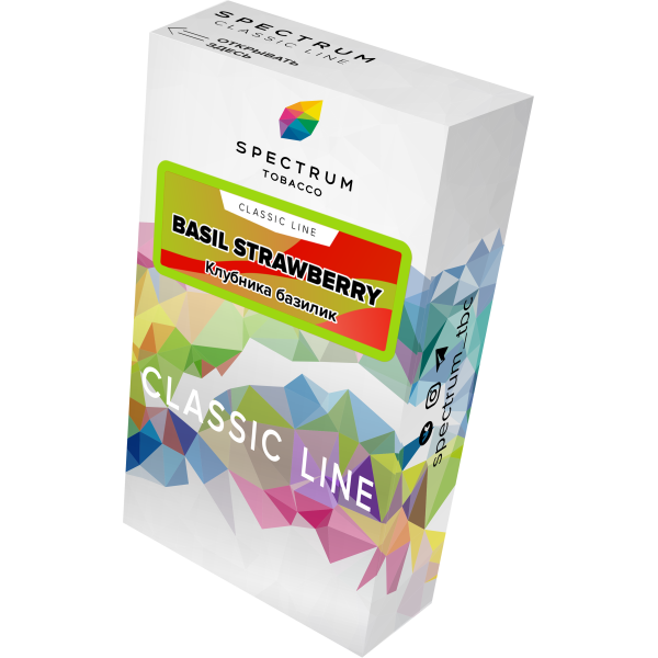 Табак Spectrum Classic current basil steawberry 40 грамм в Иркутске
