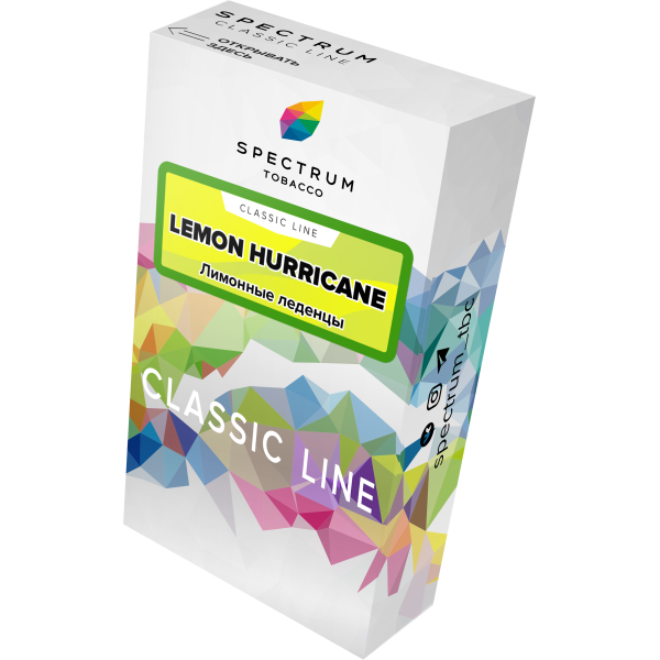 Табак Spectrum Classic lemon hurricane 40 грамм в Иркутске