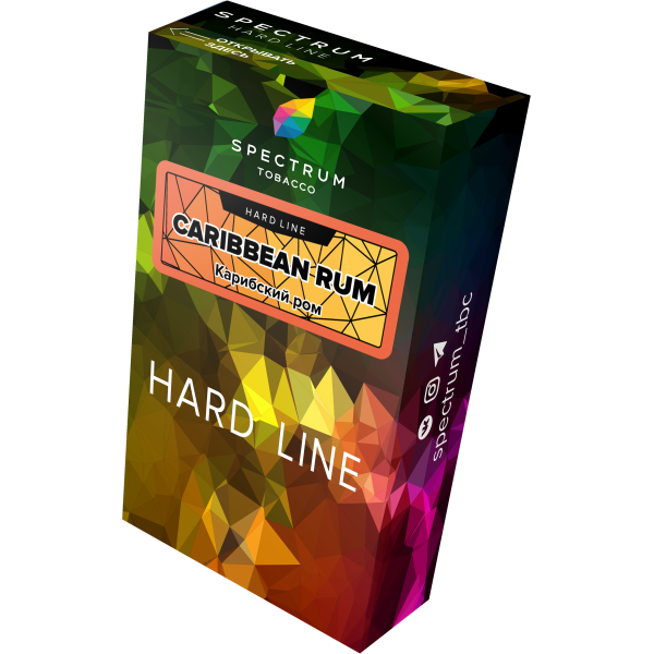Табак Spectrum Hard caribbean rum 40 грамм в Иркутске