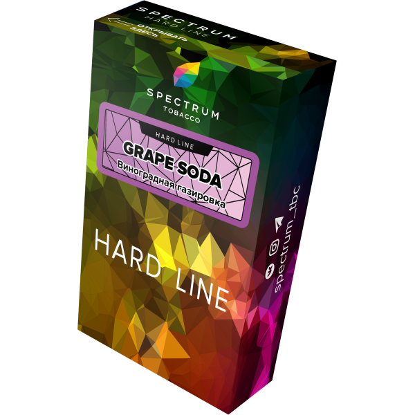 Табак Spectrum Hard grape soda 40 грамм в Иркутске