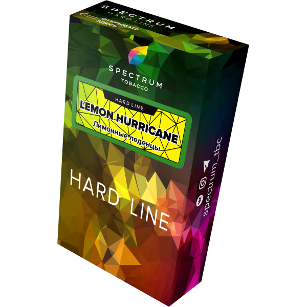 Табак Spectrum Hard lemon hurricane 40 грамм в Иркутске