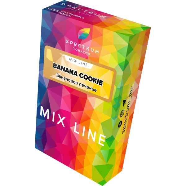 Табак Spectrum Mix Line Banana Cookie 40 грамм в Иркутске