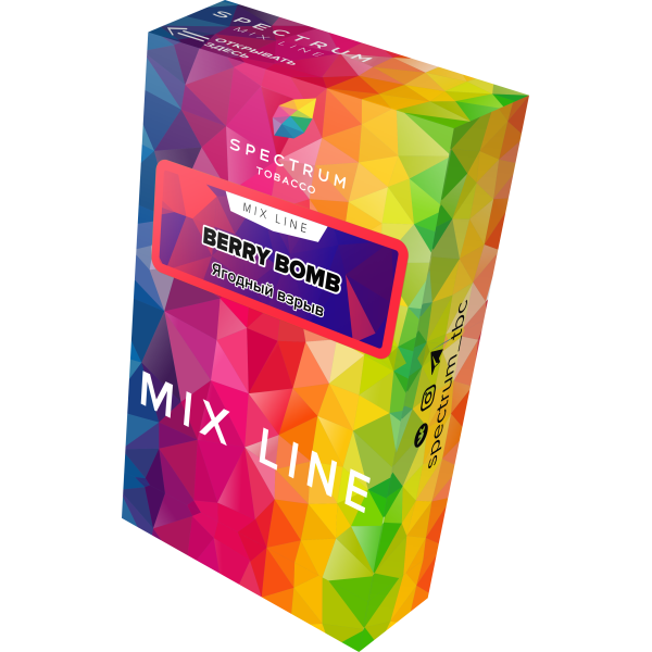 Табак Spectrum Mix Line Berry Bomb 40 грамм в Иркутске
