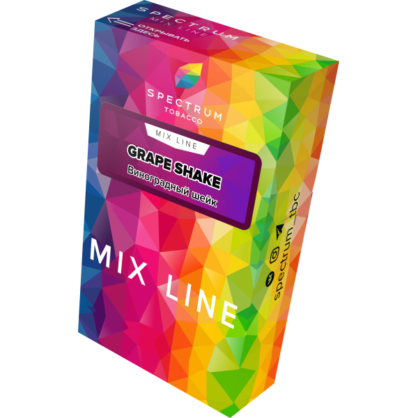 Табак Spectrum Mix Line Grape Shake 40 грамм в Иркутске