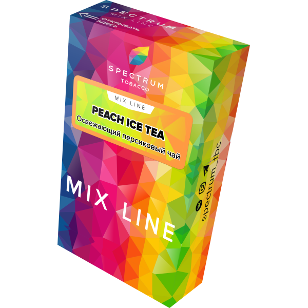 Табак Spectrum Mix Line Peach Ice Tea 40 грамм в Иркутске