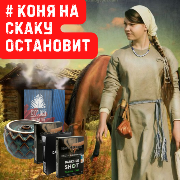 Набор #КОНЯ НА СКАКУ ОСТАНОВИТ для кальяна в Иркутске