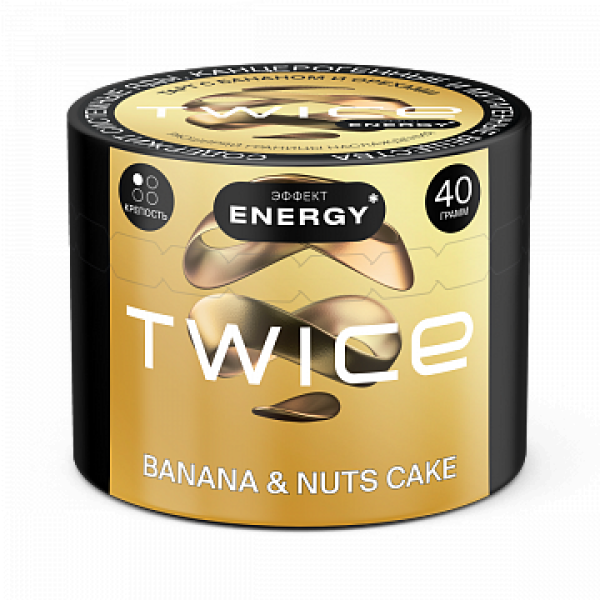 Табак TWICE Banana Nuts Cake (Пирог с бананом и орехами) 40 гр в Иркутске