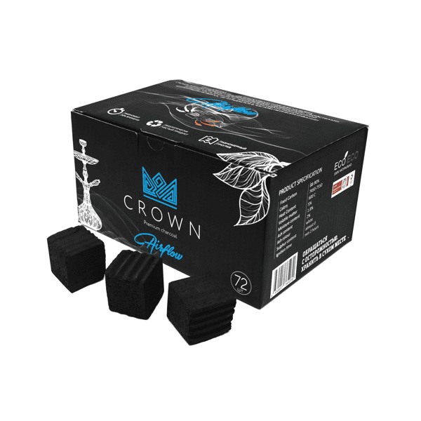 Уголь Crown Airflow Кокосовый 72 Шт (25 Мм) в Иркутске