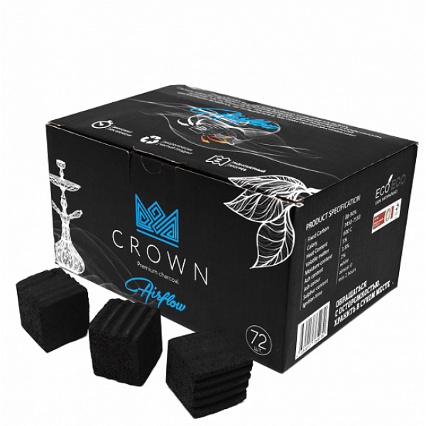 Кокосовый уголь Crown Air-Flow 25 мм в Иркутске