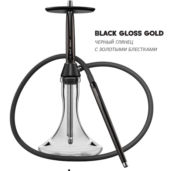 Кальян Koress K3 Black Gloss (Черный,Золотой, 48 см) в Иркутске