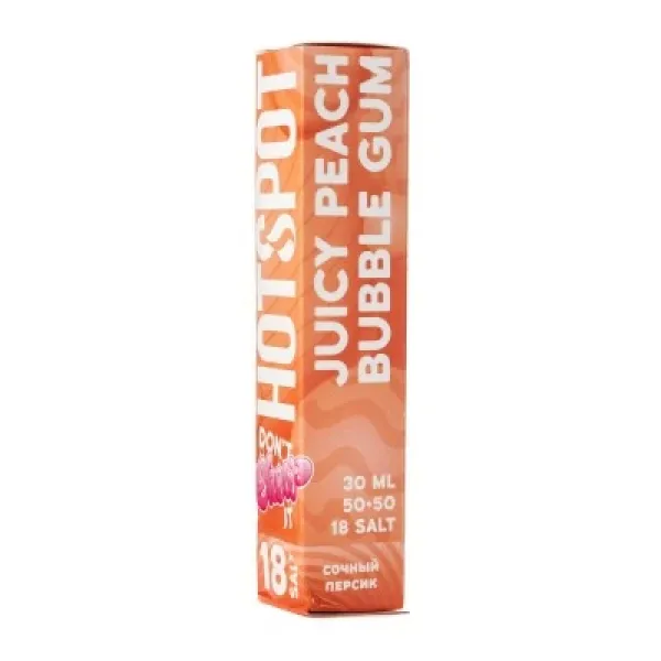 Жидкость HOTSPOT Chow Juicy Peach Bubble Gum 30 мл в Иркутске