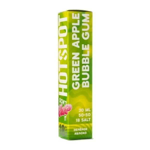 Жидкость HOTSPOT Chow Ultra Green Apple Bubble Gum 30 мл в Иркутске