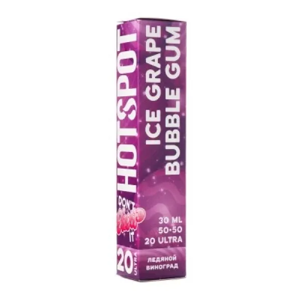 Жидкость HOTSPOT Chow Ultra Ice Grape Bubble Gum 30 мл в Иркутске