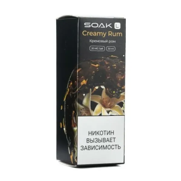 Жидкость SOAK L Creamy Rum 30 мл в Иркутске