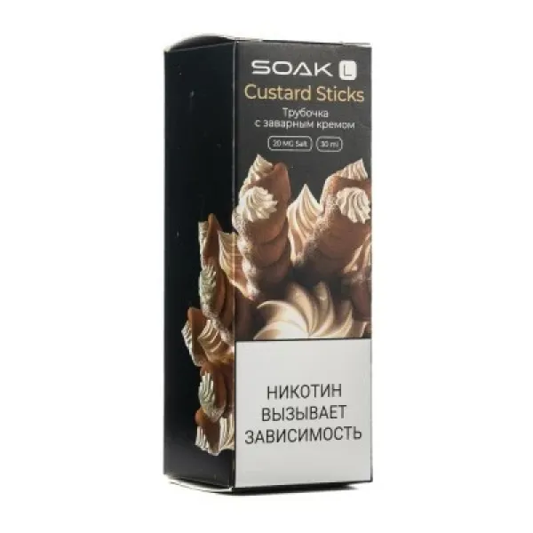Жидкость SOAK L Custard Sticks 30 мл в Иркутске