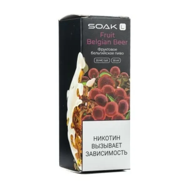 Жидкость SOAK L Fruit Belgian Beer 30 мл в Иркутске