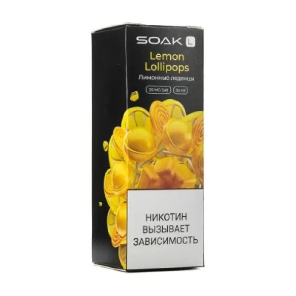 Жидкость SOAK L Lemon Lollipops 30 мл в Иркутске