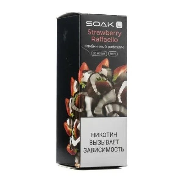 Жидкость SOAK L Strawberry Raffaello 30 мл в Иркутске