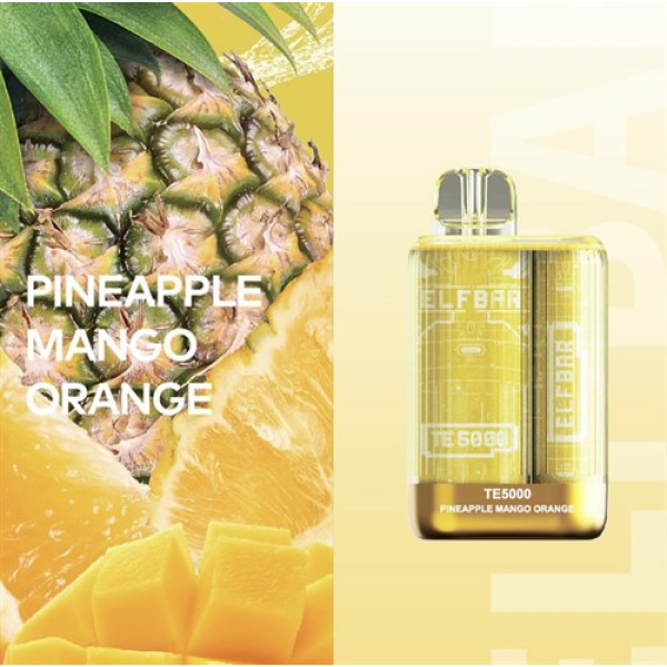 Elfbar TE5000 Pineapple Mango Orange, 5000 тяг в Иркутске