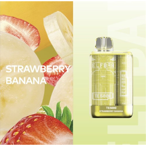 Elfbar TE5000 Strawberry Banana, 5000 тяг в Иркутске