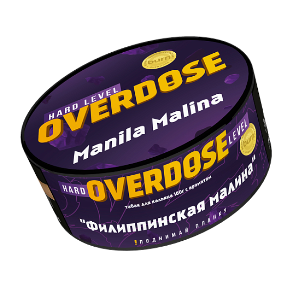 Табак Overdose Manila Malina (Филиппинская малина) 100 гр в Иркутске
