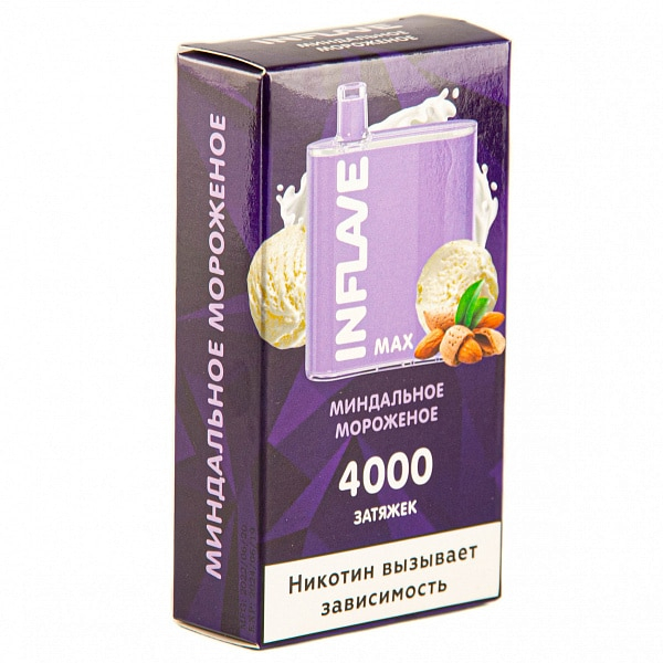 INFLAVE MAX Миндальное мороженое, 4000 тяг в Иркутске