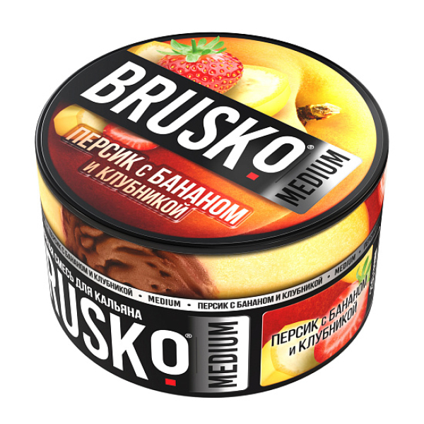 Смесь Brusko Персик с бананом и клубникой 250 гр в Иркутске