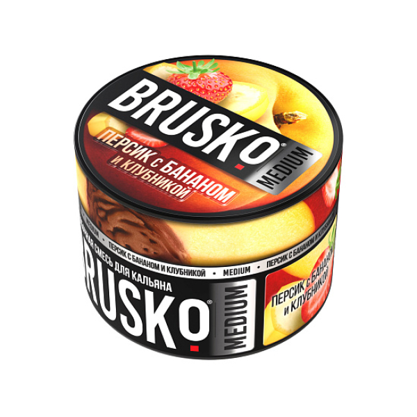 Смесь Brusko Персик с бананом и клубникой 50 гр в Иркутске