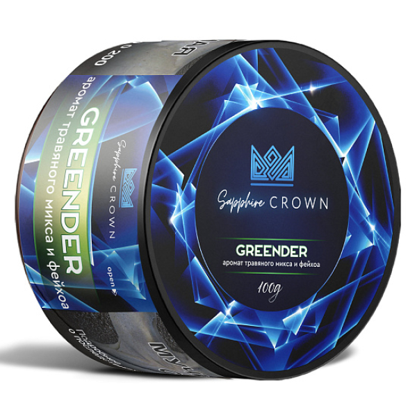 Табак SAPPHIRE CROWN GREENDER  100 грамм в Иркутске