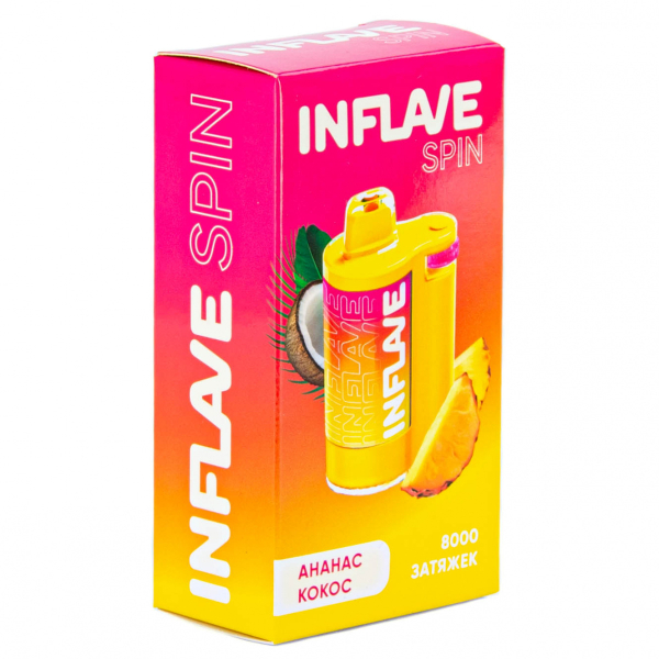 INFLAVE SPIN Ананас кокос (8000 затяжек) в Иркутске