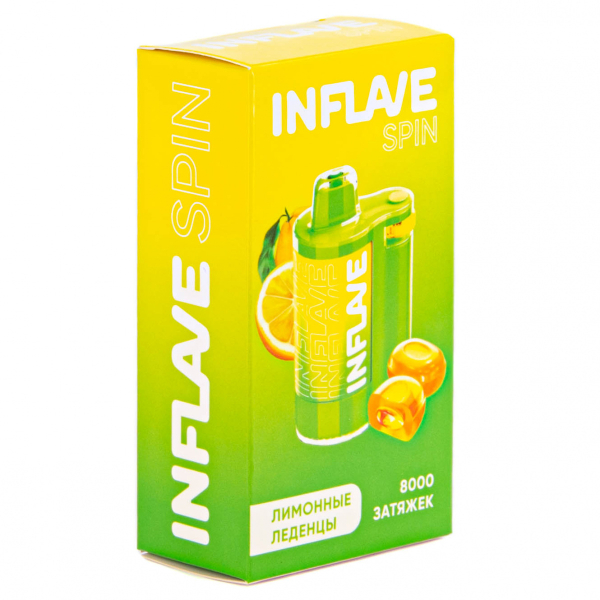 INFLAVE SPIN Лимонные леденцы (8000 затяжек) в Иркутске