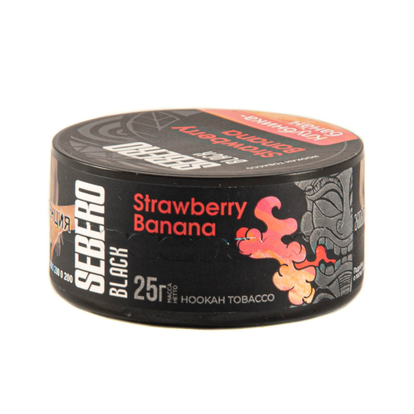 Табак Sebero Black Strawberry Banana  25 грамм в Иркутске