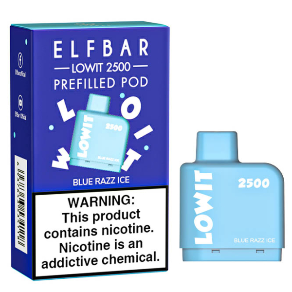 Картридж Elf Bar Lowit 2500 20 мг, 6 мл (Blue Razz Ice) в Иркутске