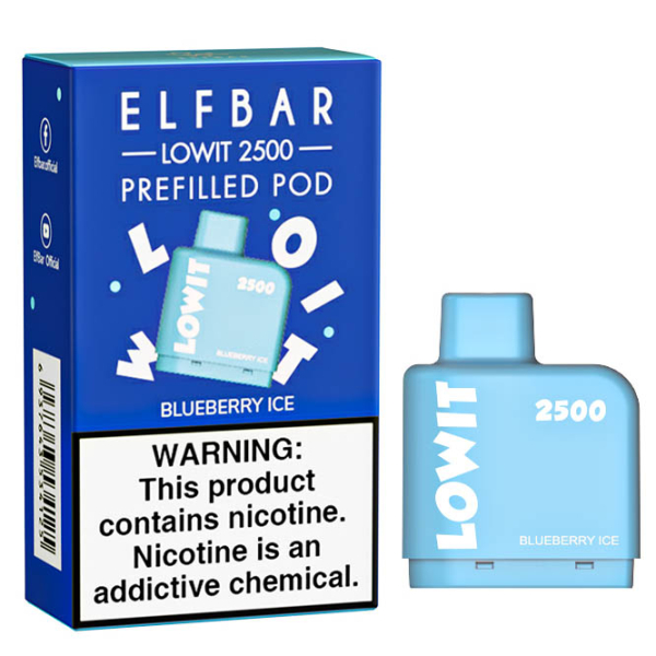Картридж Elf Bar Lowit 2500 20 мг, 6 мл (Blueberry Ice) в Иркутске
