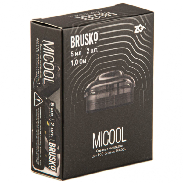 Картридж Brusko Zq Micool 5мл (2шт.) 1.0 в Иркутске