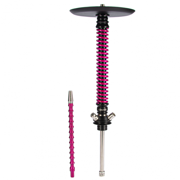 Кальян Mamay Customs Coilovers чёрно-розовый лак   в Иркутске