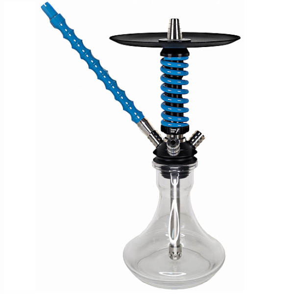 Кальян Mamay Custom Coilovers Micro Черный-Голубой Лак  в Иркутске