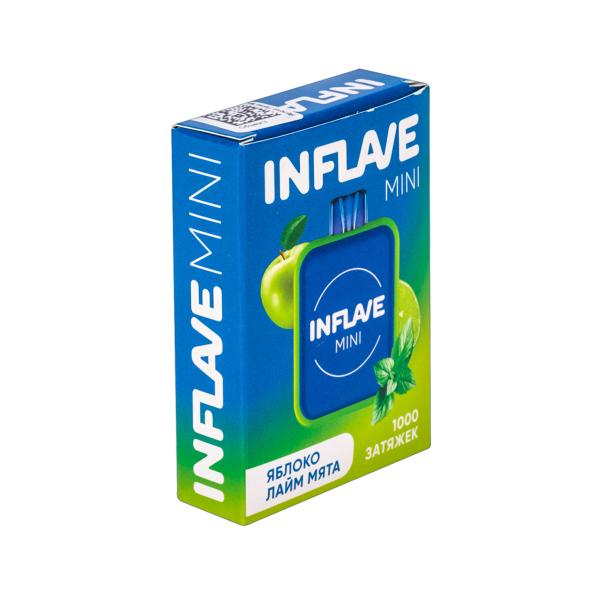 Inflave Mini Яблоко Лайм Мята (1000 Затяжек) в Иркутске