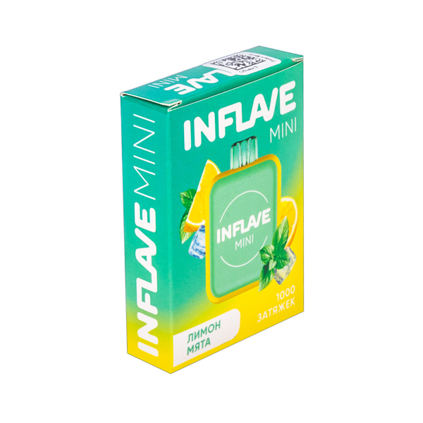 Inflave Mini Лимон Мята (1000 Затяжек) в Иркутске