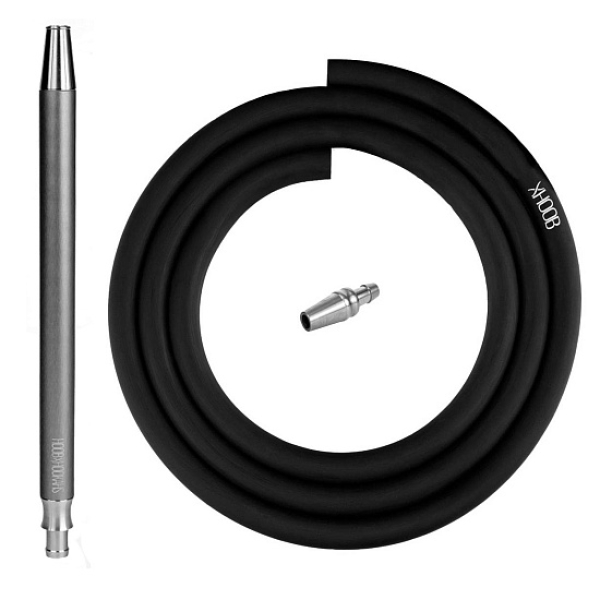 Hoob Smpl Xl Шланг Комплект Black (Черный Шланг, Мундштук, Коннектор Plug) в Иркутске